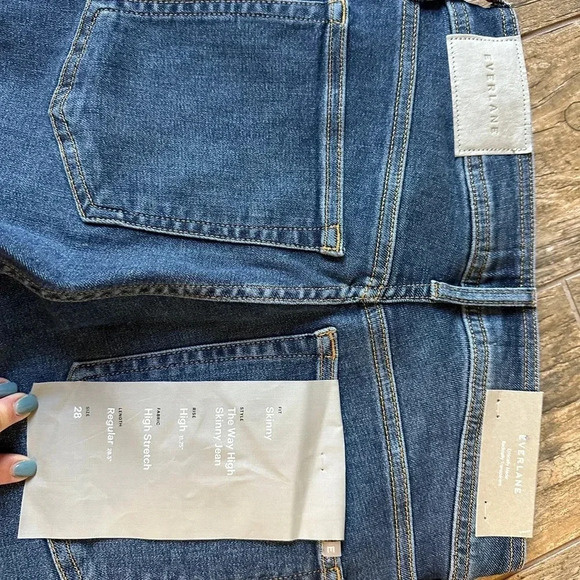 EVERLANE The Way High Skinny Jean vintage blue NWT 28 - Picture 7 of 8